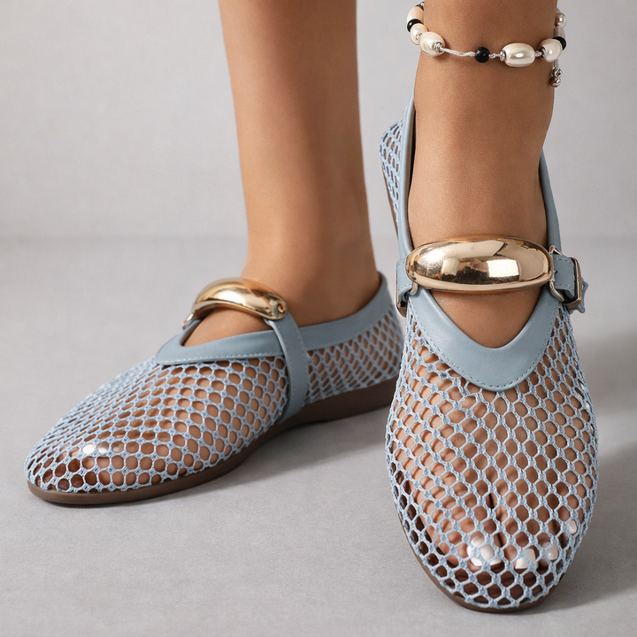 Auberine - Ballerines à bride rembourrées