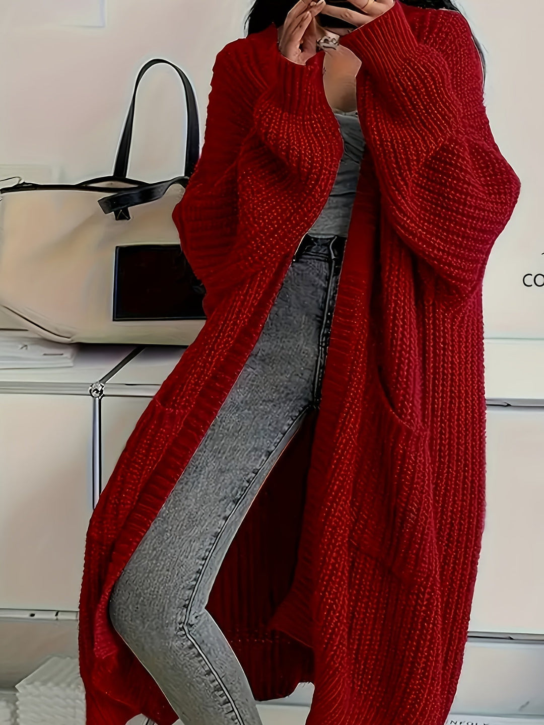 Rosalienne - Cardigan long doux au toucher