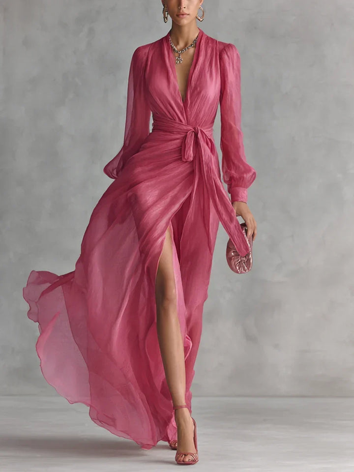 Caelissea - Robe longue lustrée