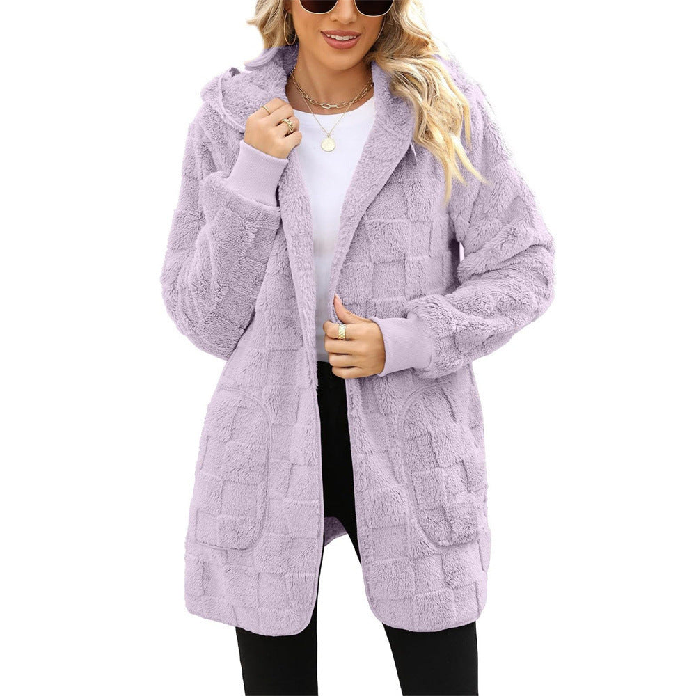 Zinnabelle - Cardigan à capuche effet peluche