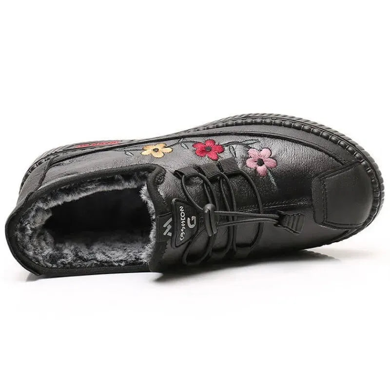 Verisse - Bottines confort à broderies florales