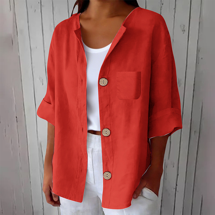 Azelia - Chemise d'été décontractée au toucher doux