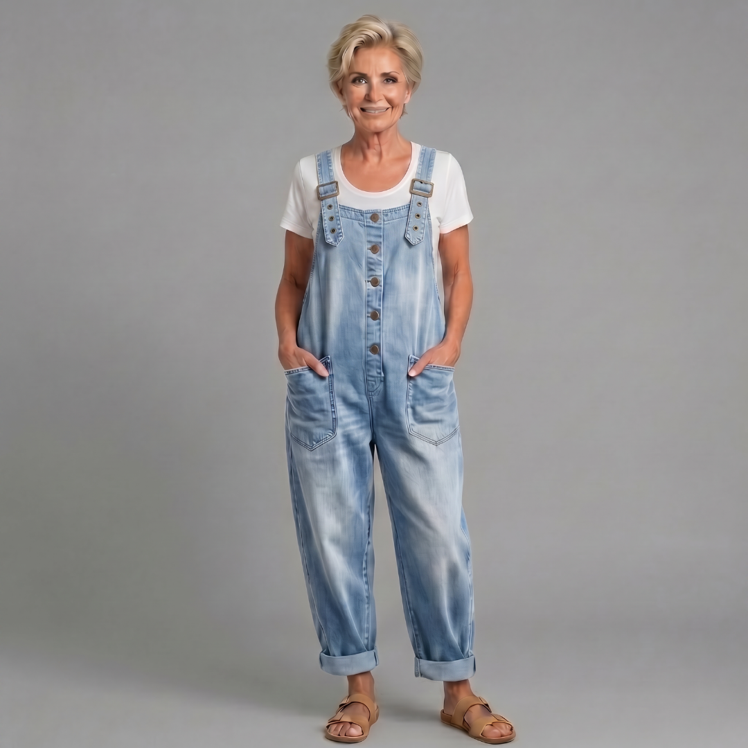 Rowella - Salopette à jambe large au toucher doux