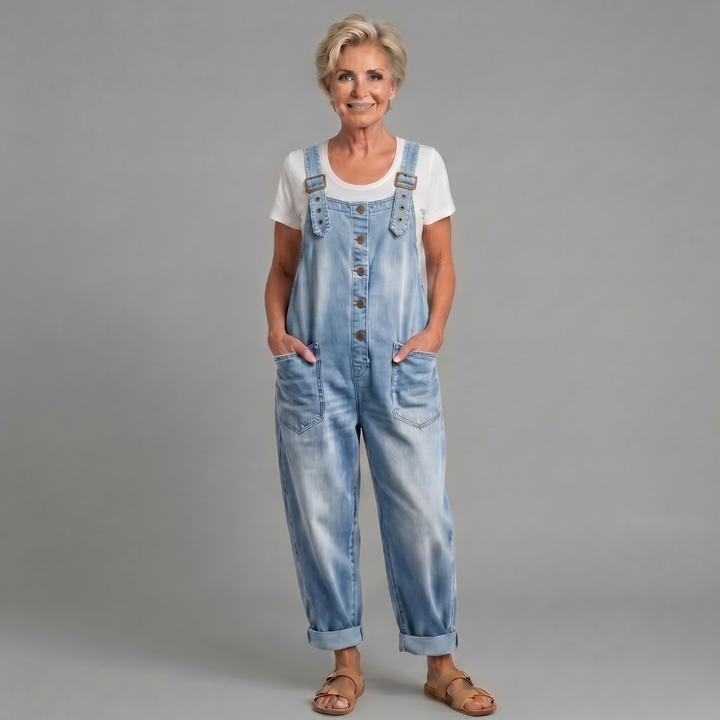 Rowella - Salopette à jambe large au toucher doux