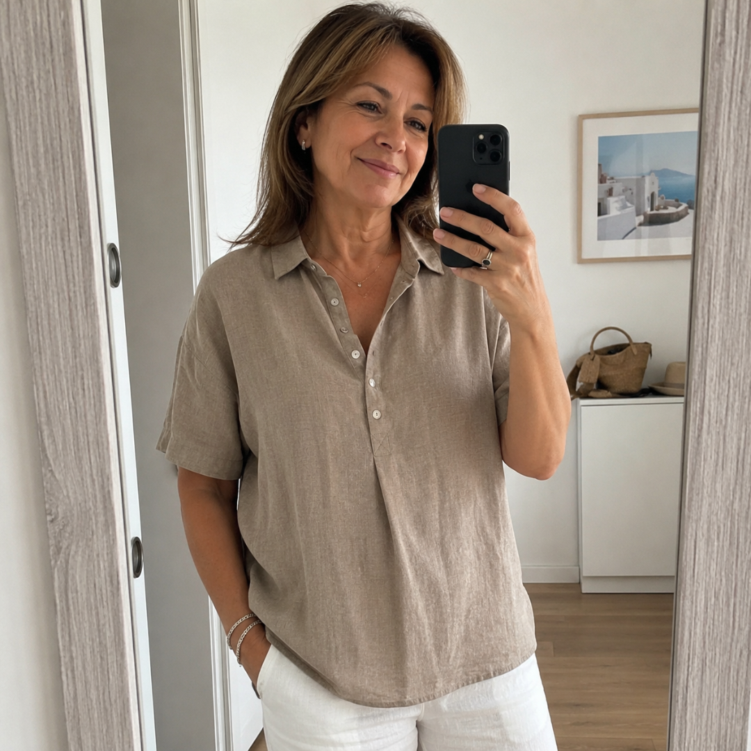Nina - Blouse à col souple
