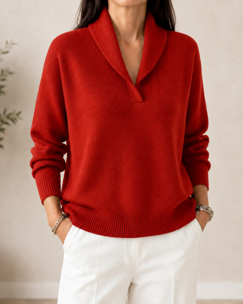 Amandina - Pull col V doux au toucher