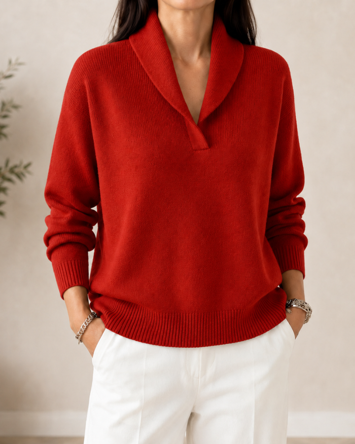 Amandina - Pull col V doux au toucher