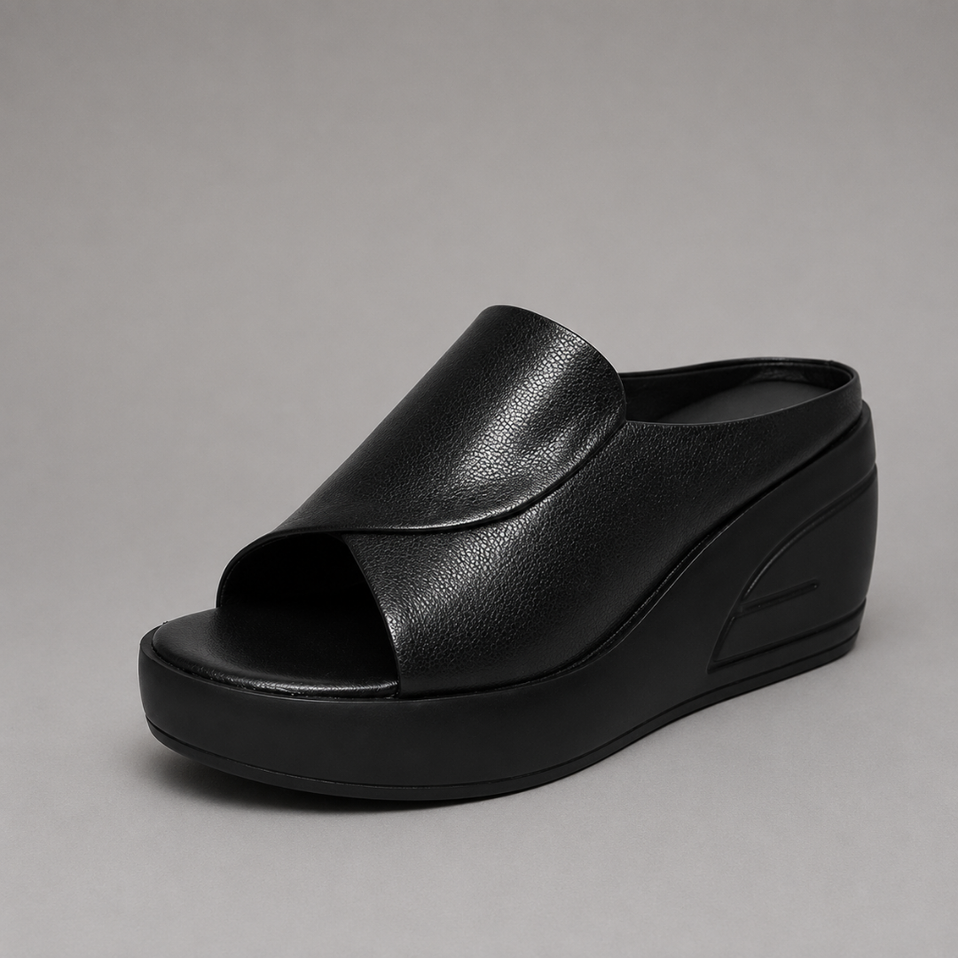 Alcinia - Sandales compensées confortables à enfiler