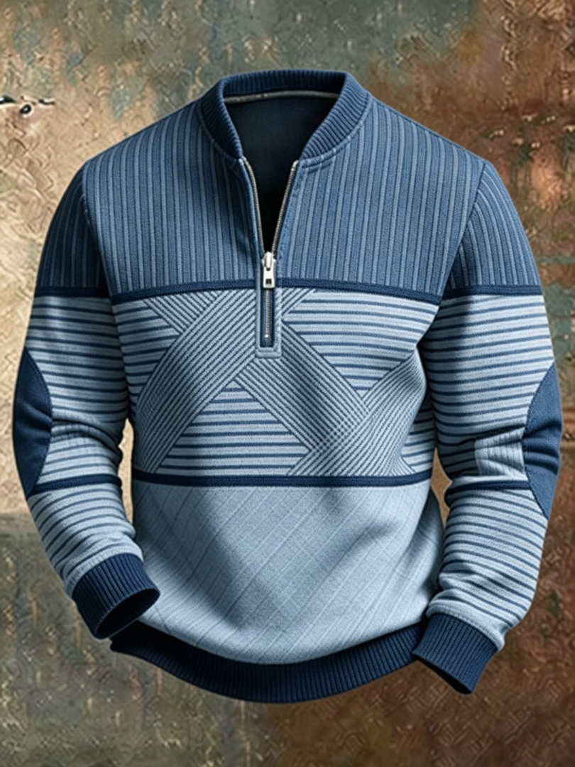Anvar - Pull demi-zip doux