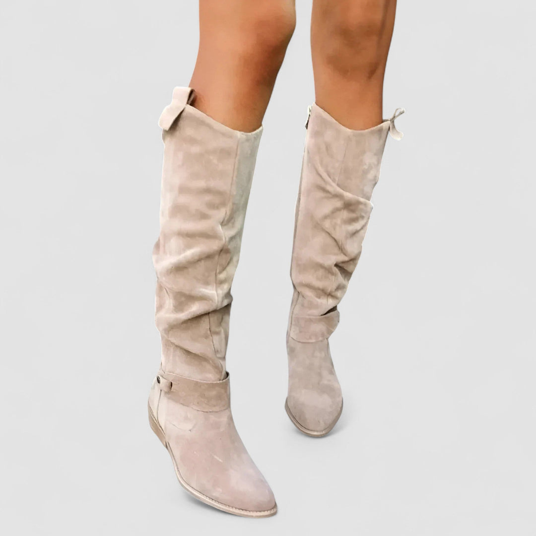 Mirellora - Bottes western à chaussant confortable