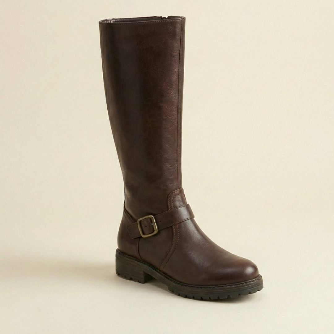 Estera - Bottes à talon bloc à double zip