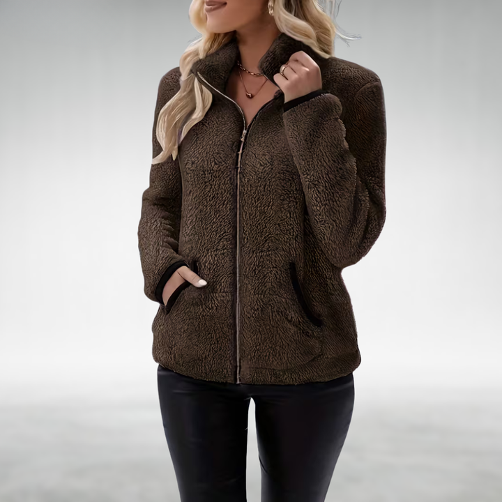 Zafrielle - Veste zippée au toucher doux