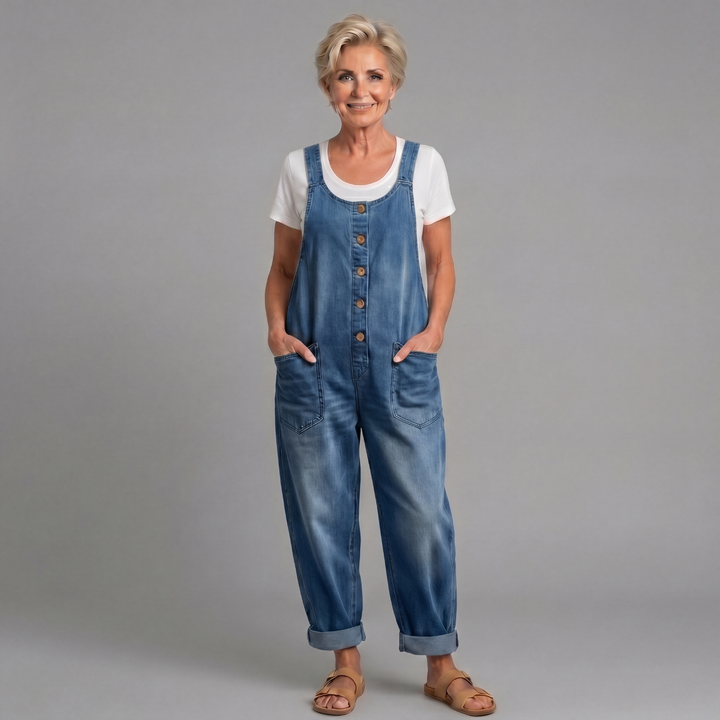 Rowella - Salopette à jambe large au toucher doux