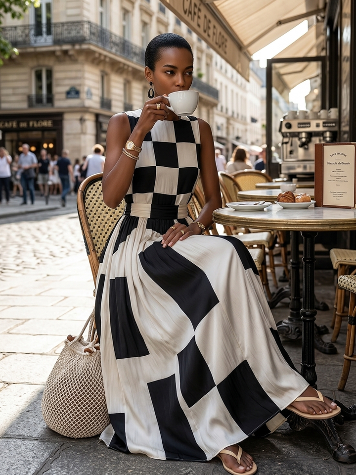 Solenna - Robe longue aérienne en lin