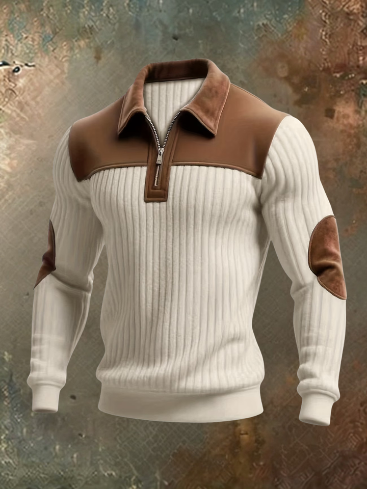 Eldvane - Pull premium à col demi-zip