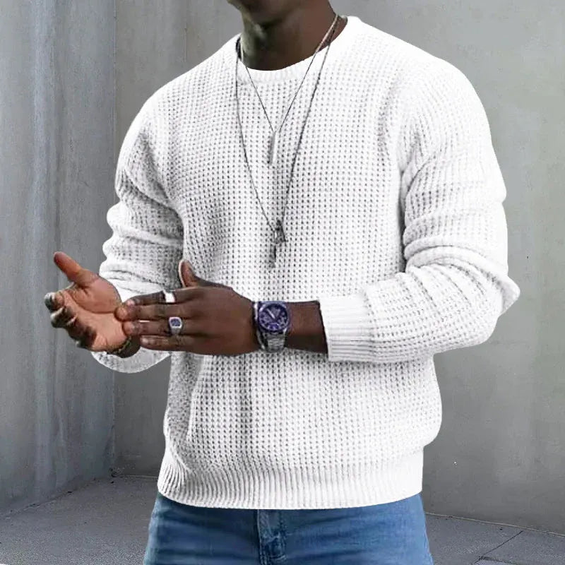 Beorn - Pull en maille texturée à col rond