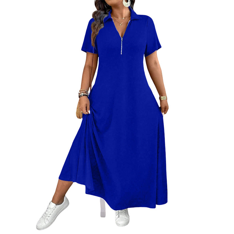 Primelle - Robe longue à col zippé, au toucher doux
