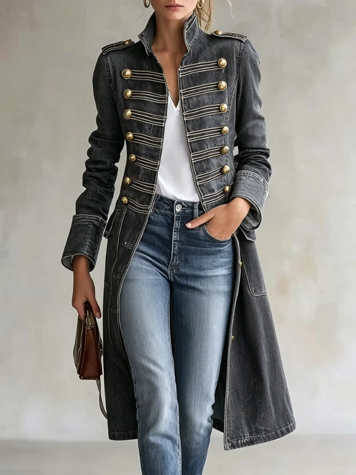 Carisanne - Manteau militaire long et épais