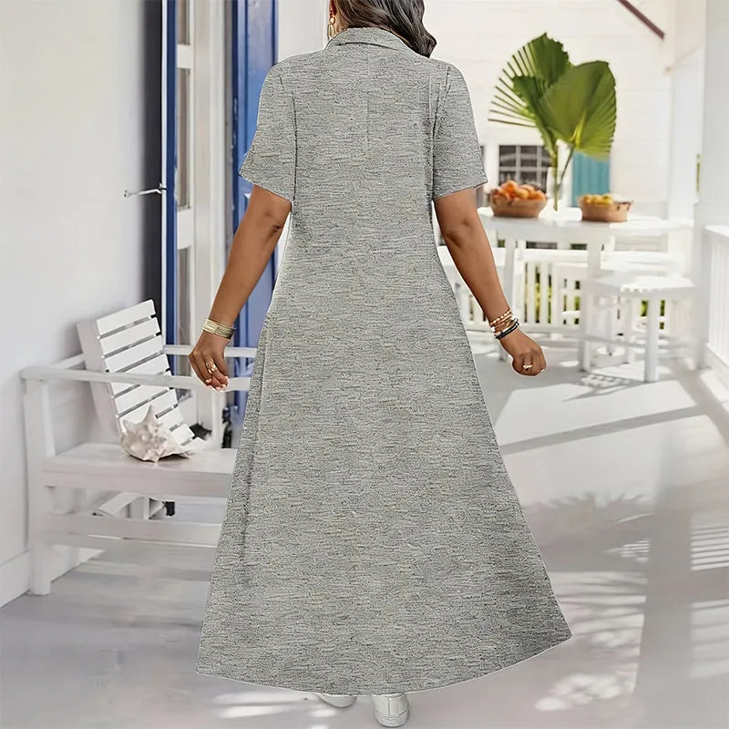Primelle - Robe longue à col zippé, au toucher doux