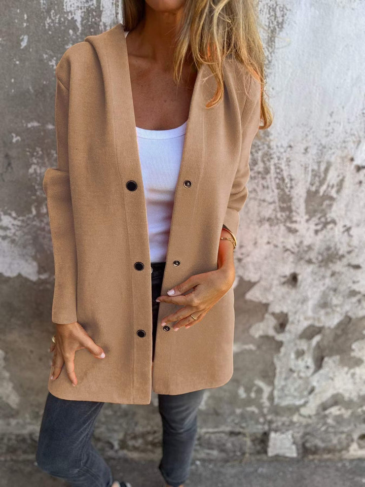 Aloura - Veste à capuche boutonnée, coupe décontractée