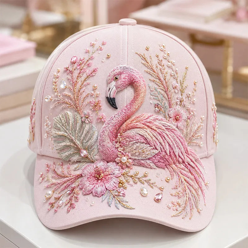 Arlena - Casquette à motif équestre avec détail floral