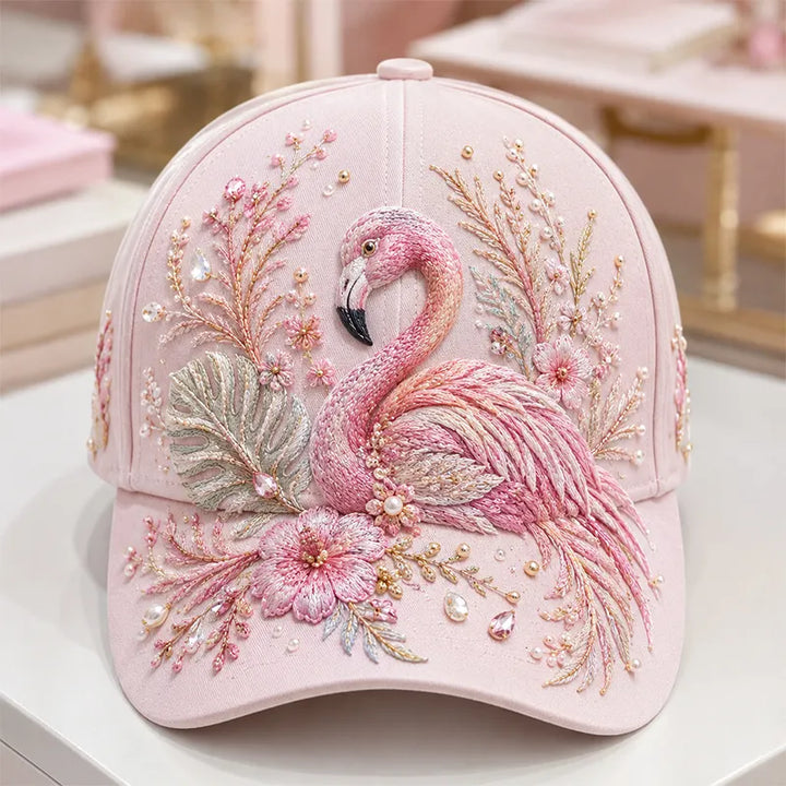 Arlena - Casquette à motif équestre avec détail floral