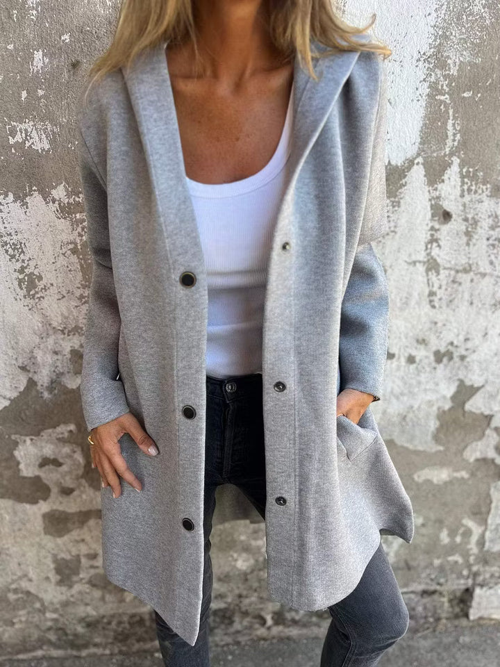 Aloura - Veste à capuche boutonnée, coupe décontractée