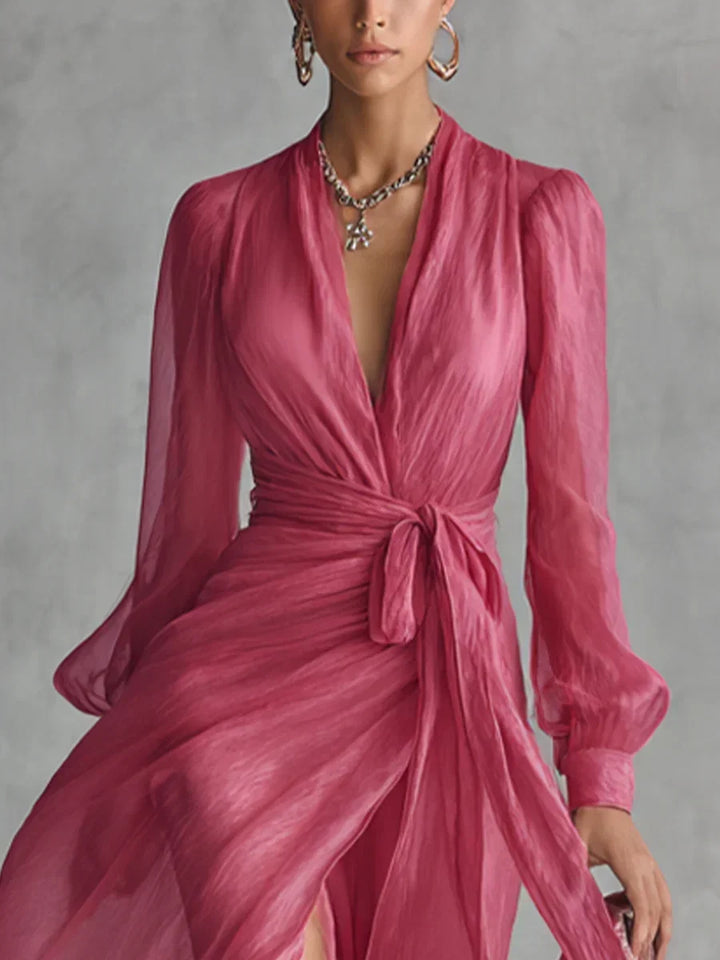 Caelissea - Robe longue lustrée