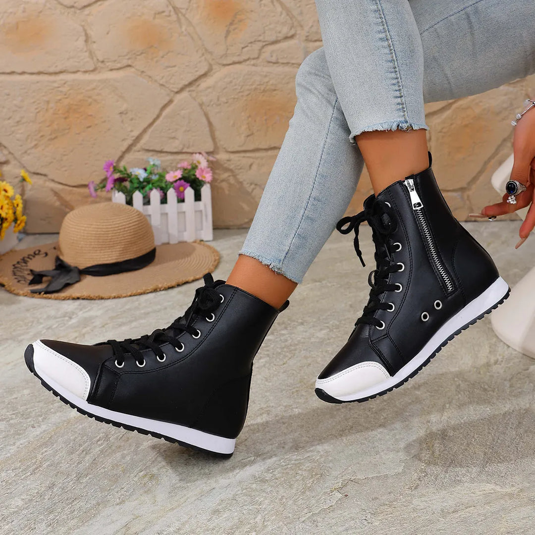 Deloriane - Bottines lacées décontractées