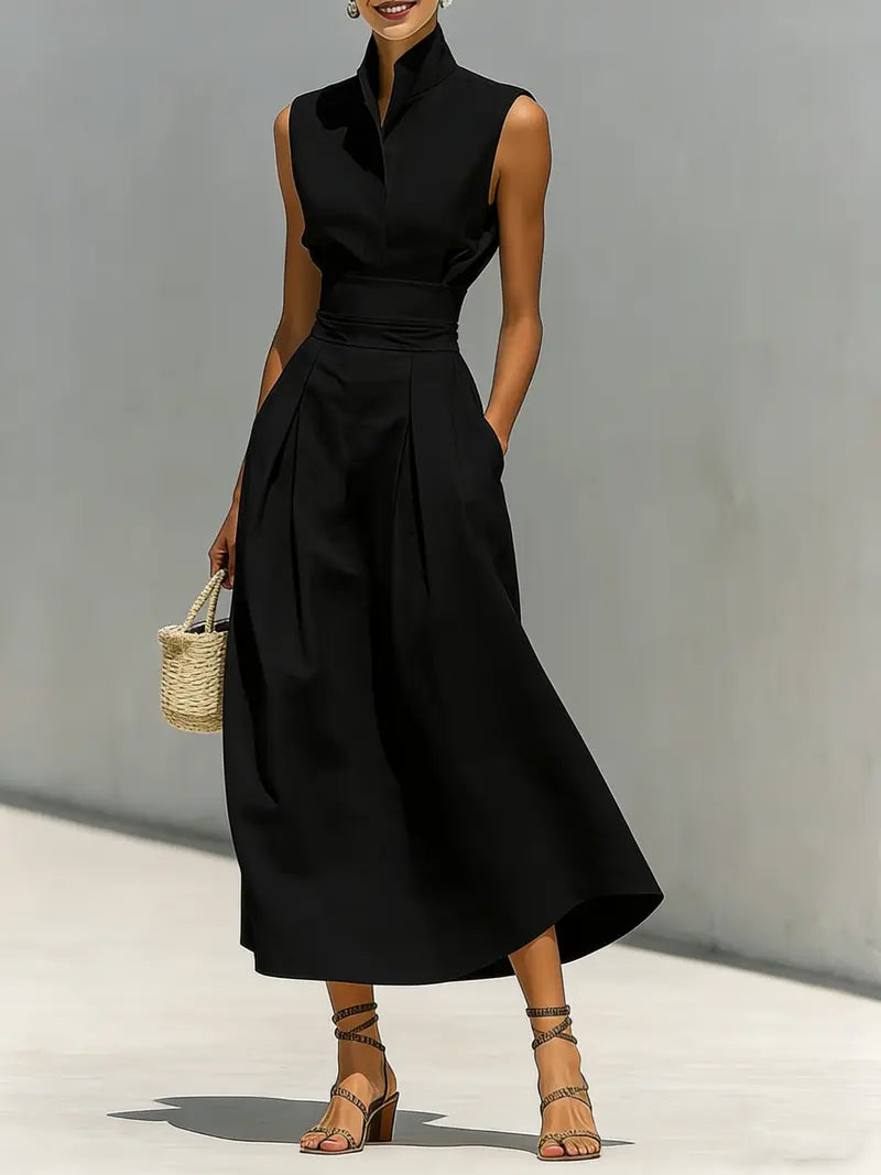 Kiera - Robe midi structurée