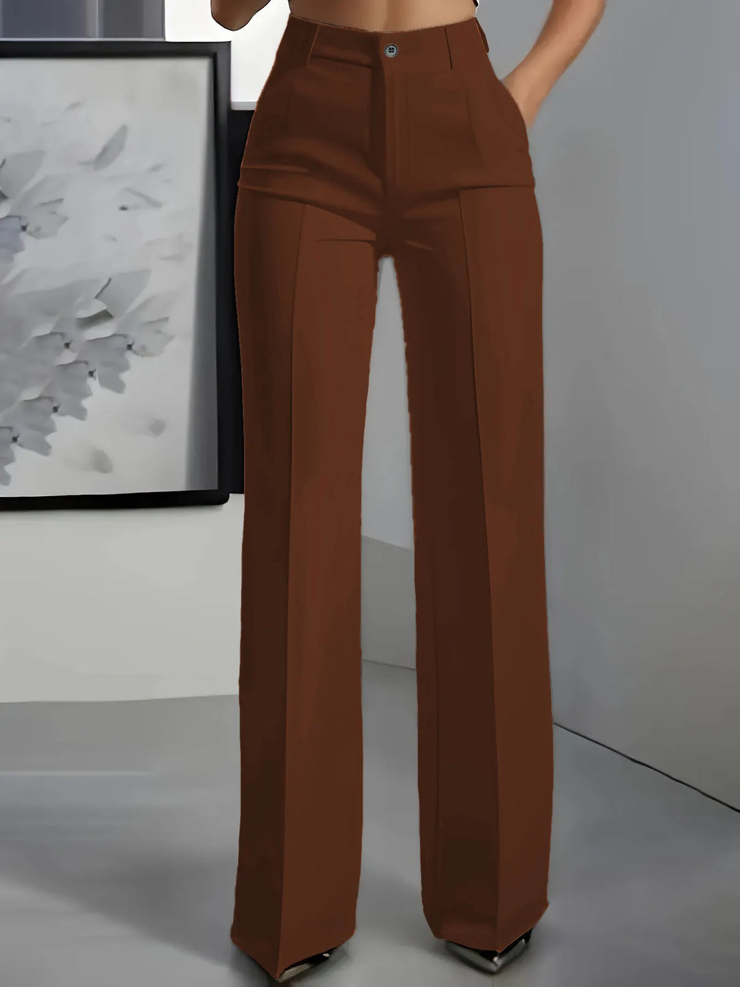 Adorisse - Pantalon taille haute à jambes larges sur-mesure