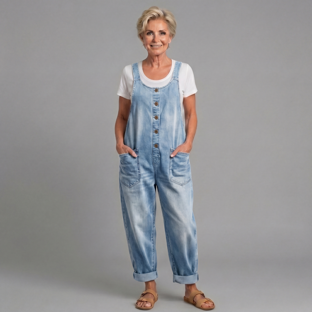 Rowella - Salopette à jambe large au toucher doux