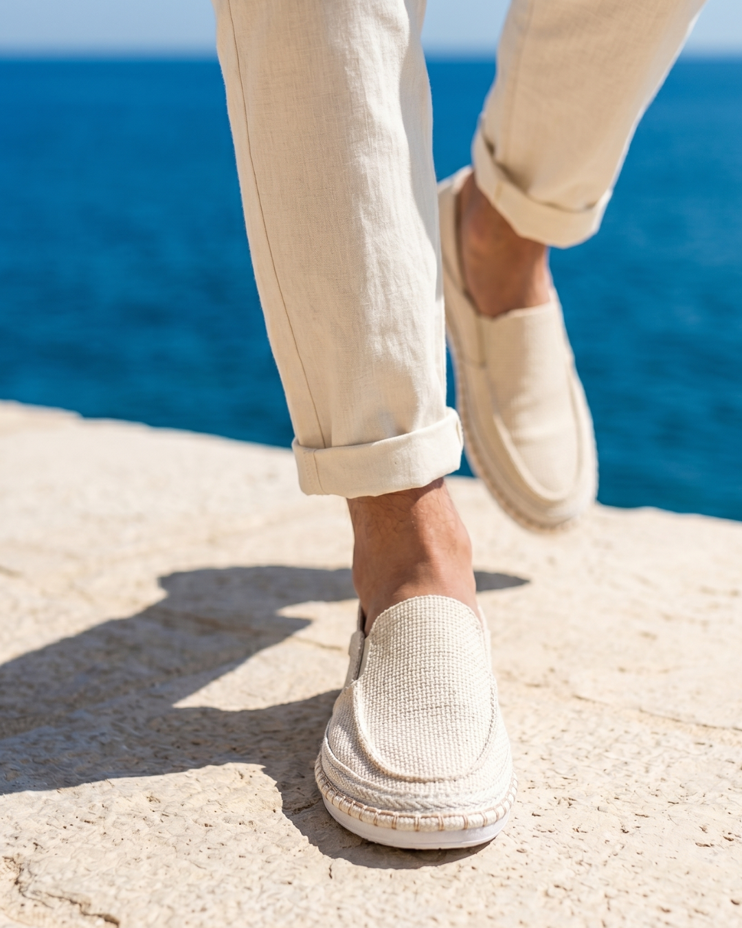 Falkner - Espadrilles à enfiler texturées