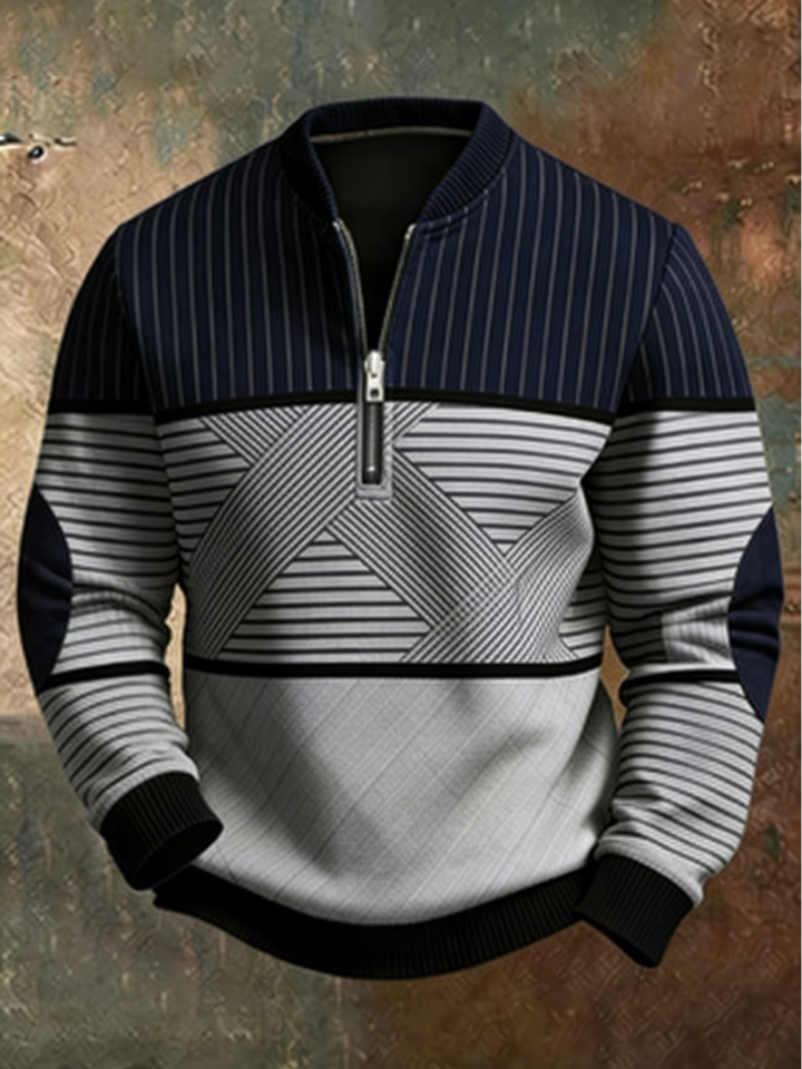 Anvar - Pull demi-zip doux