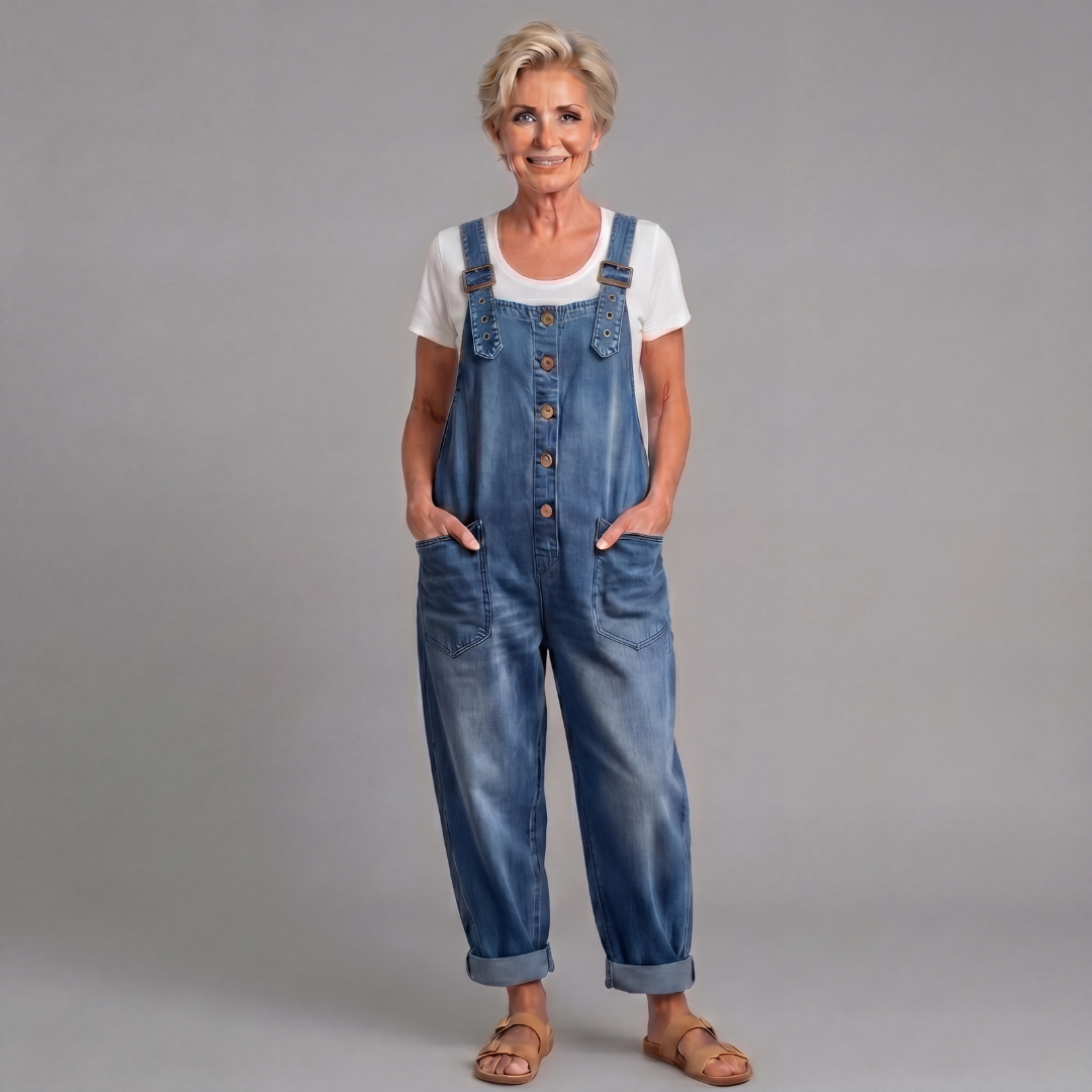 Rowella - Salopette à jambe large au toucher doux