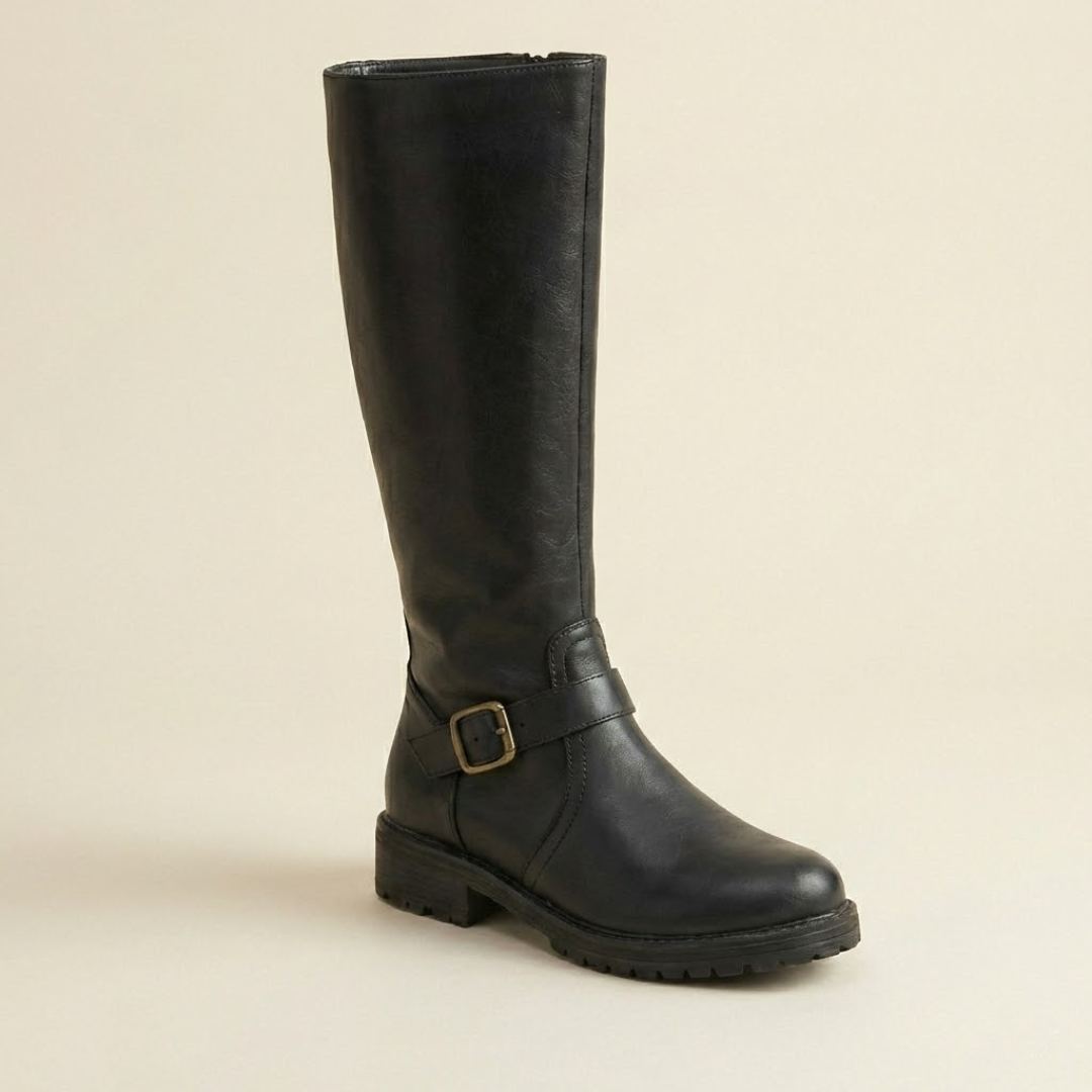 Estera - Bottes à talon bloc à double zip