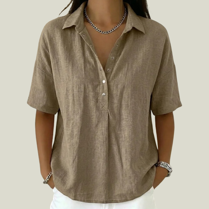 Nina - Blouse à col souple
