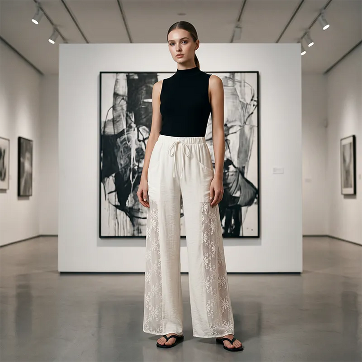 Carlotta - Pantalon en dentelle léger