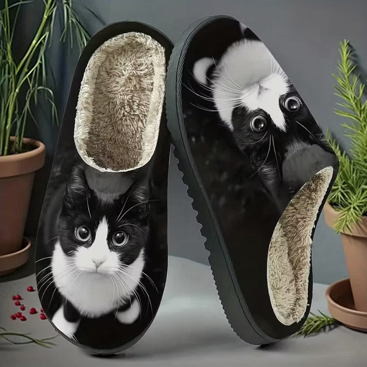 Zita - Chaussons ultra-doux à motif chat