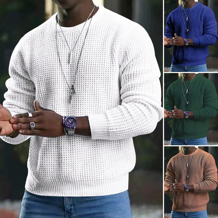 Beorn - Pull en maille texturée à col rond