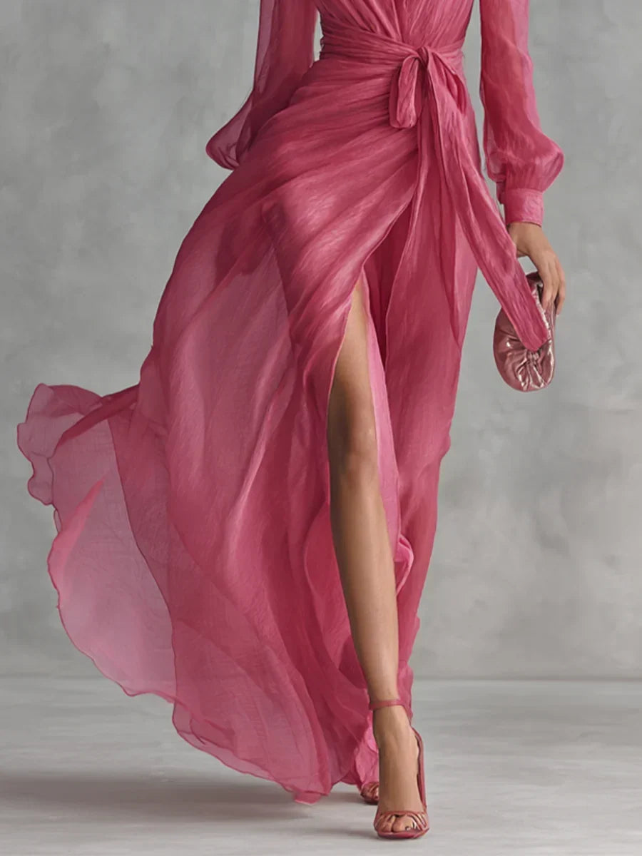 Caelissea - Robe longue lustrée