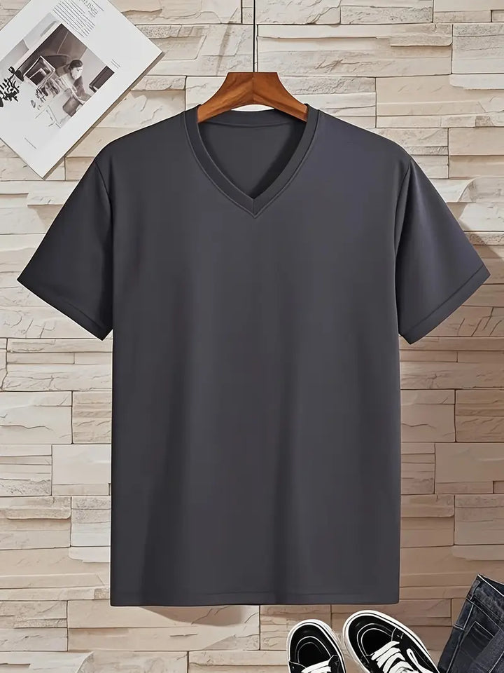 Trevor - T-shirt col V doux au toucher