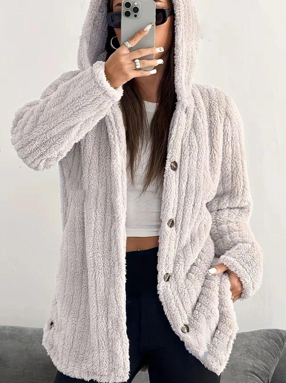 Bellarisse - Veste à capuche texturée et confortable
