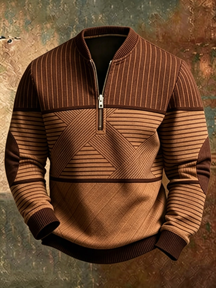Anvar - Pull demi-zip doux