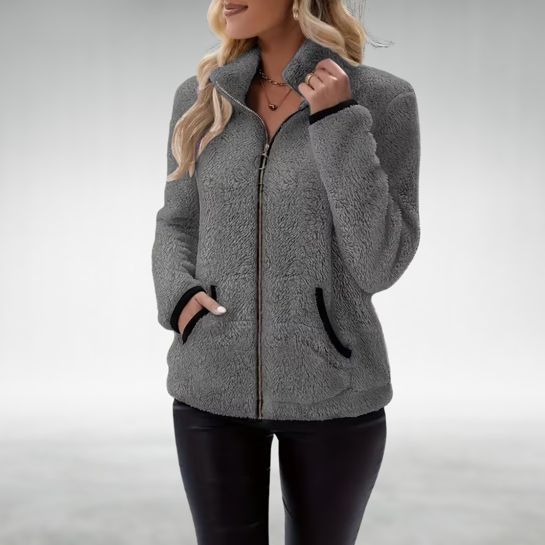 Zafrielle - Veste zippée au toucher doux