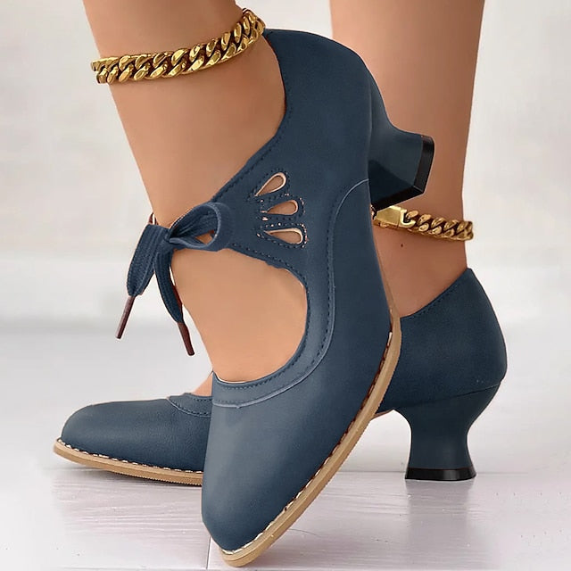 Veralyn - Escarpins à lacets vintage