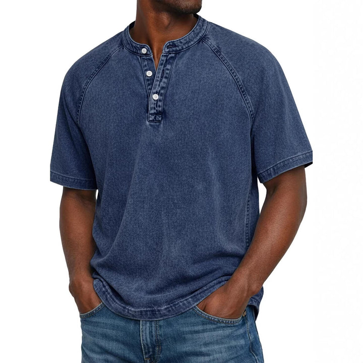 Flynn - T-shirt vintage délavé, doux au toucher