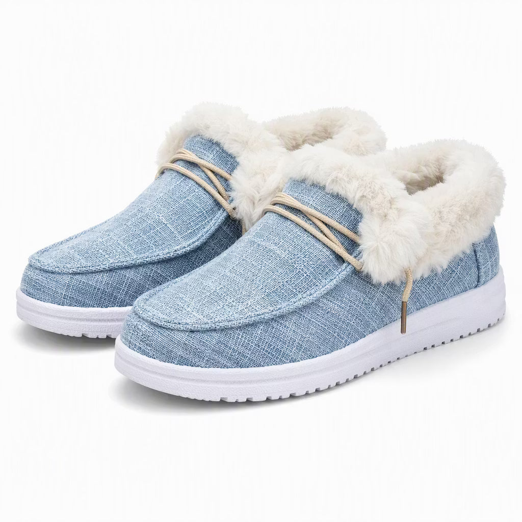 Aviva - Chaussures à enfiler doublées en peluche