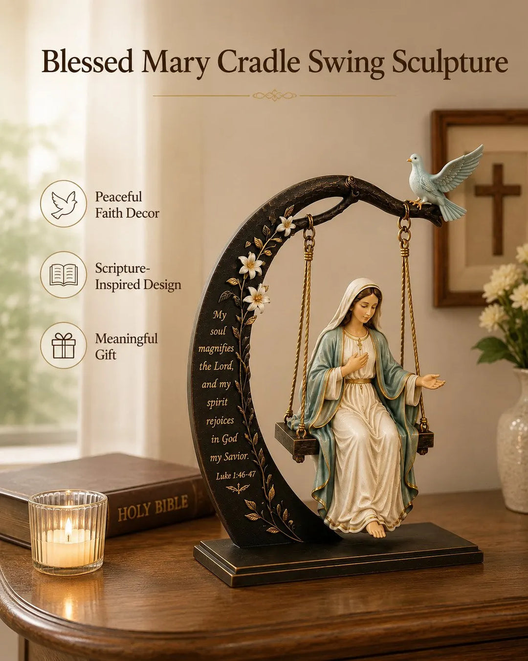 Calienne - Statuette de table Notre-Dame Swing