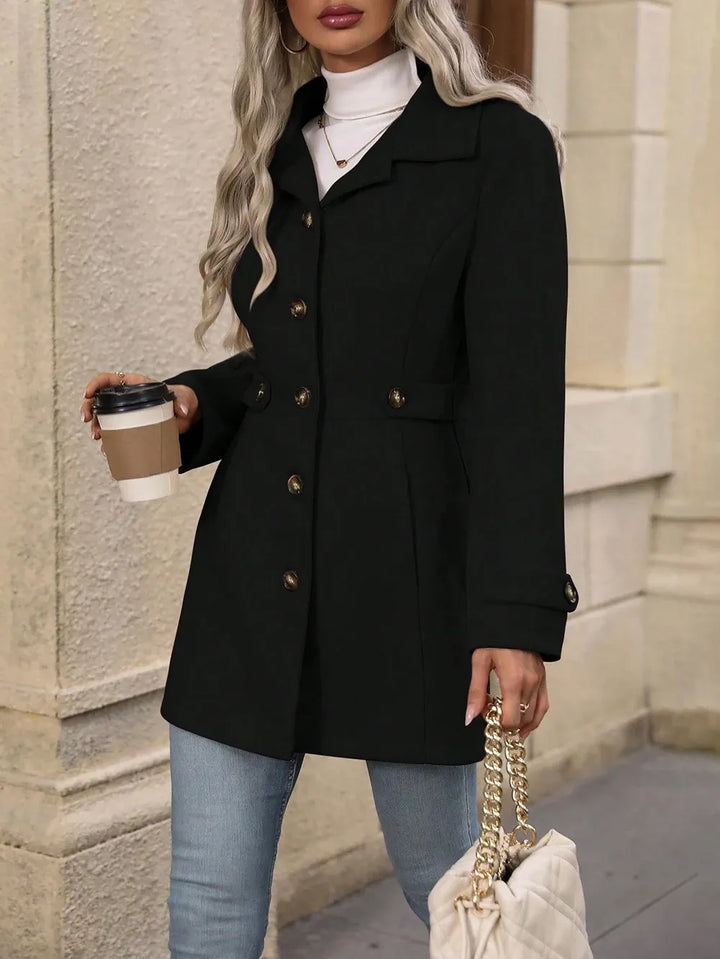 Bellona - Manteau de ville ceinturé sur-mesure